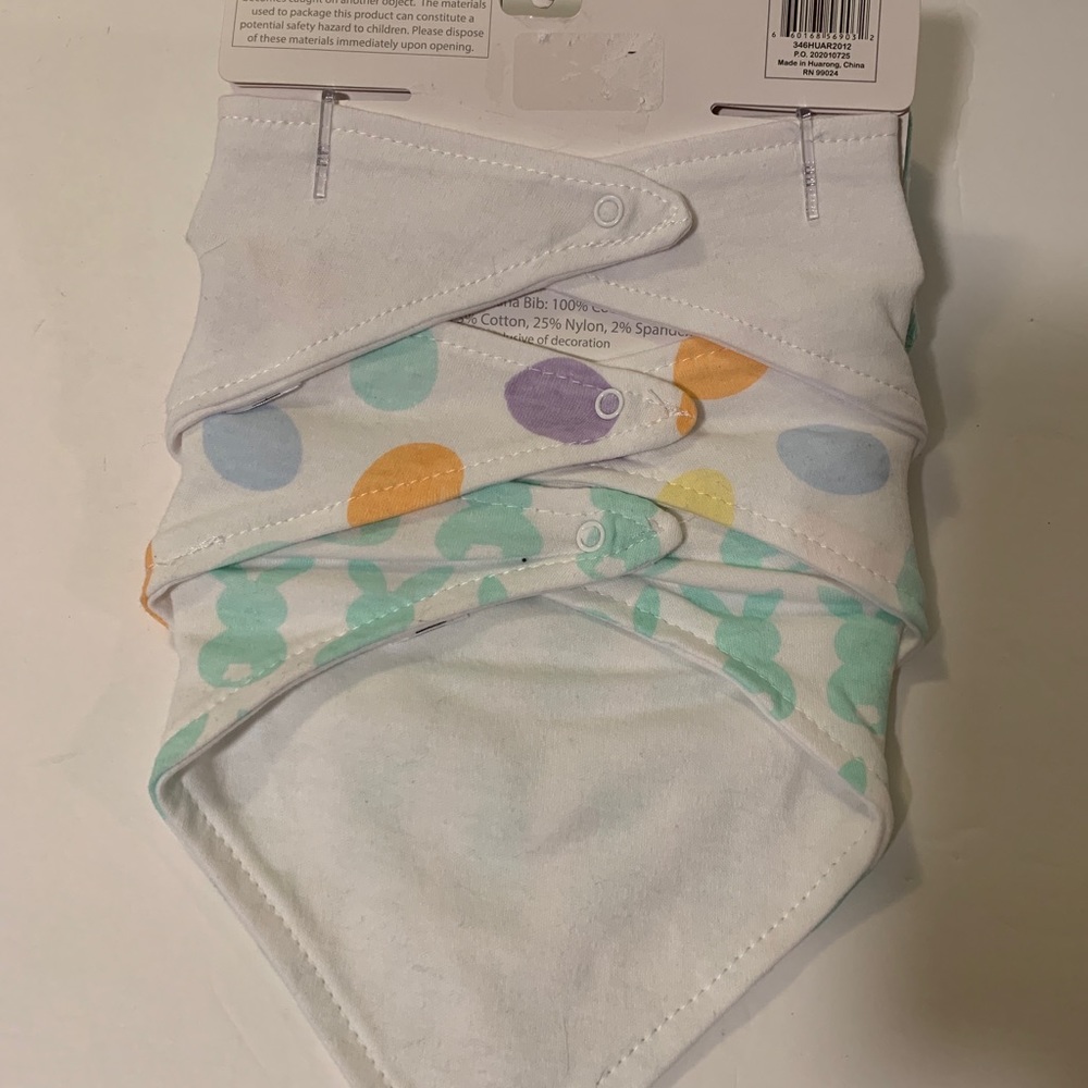 Hudson Baby  Cotton Bib and Sock Set, 5pc. My 1st Easter. New - Picture 3 of 3